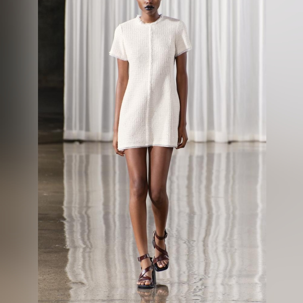 Zara ZW Limited Collection Short Structured Dress NWT